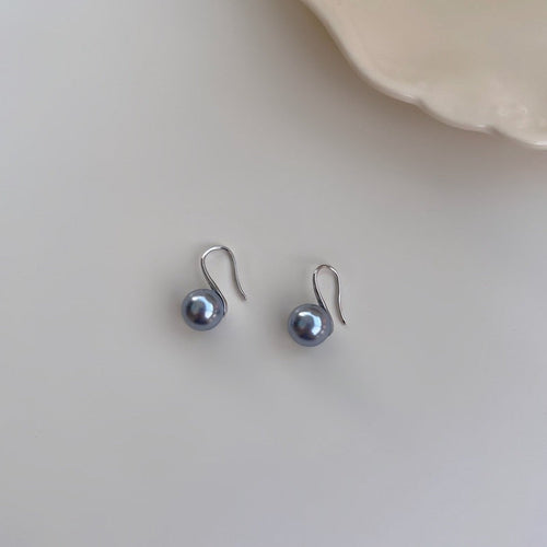 Silver Needle Japanese And Korean Pearl Earrings Non-piercing