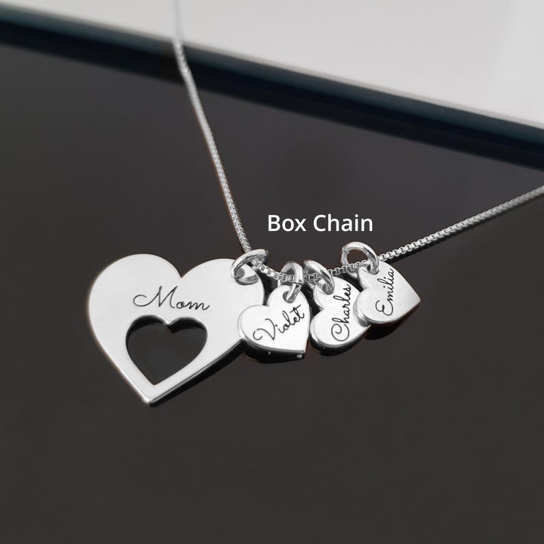 Love heart with customizable name design light luxury style necklace