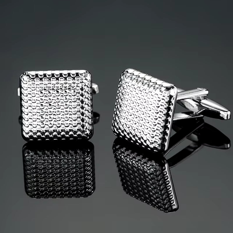 High Quality Cufflinks Luxury Cuff Links Mens French Square Button Shirts Accessories Business Jewelry