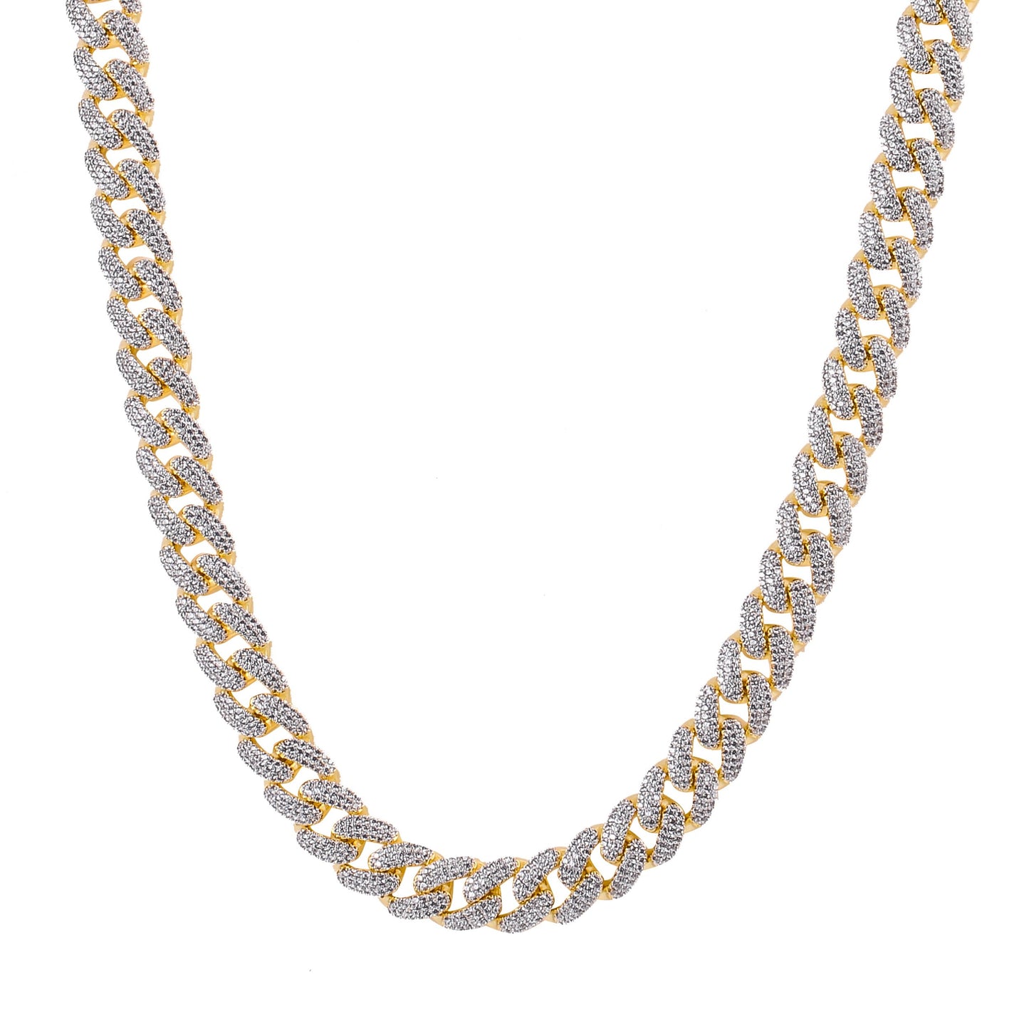 COLT 12MM Cuban Chain | 961752 - Luxurious Cubic Zirconia-Studded Jewelry