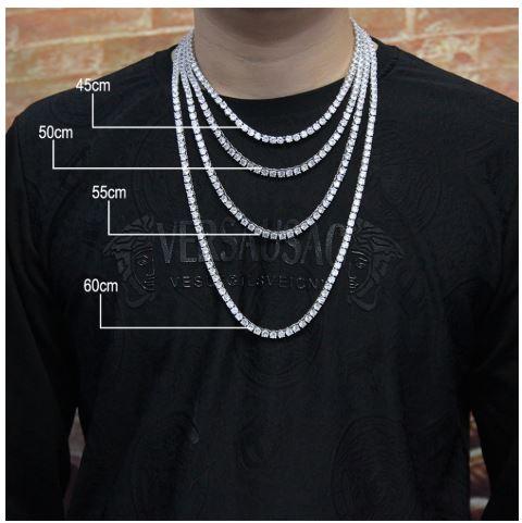 ROCK 4 MM One Row Tennis Chain | 960011 Bling Master Brass Metal Chain