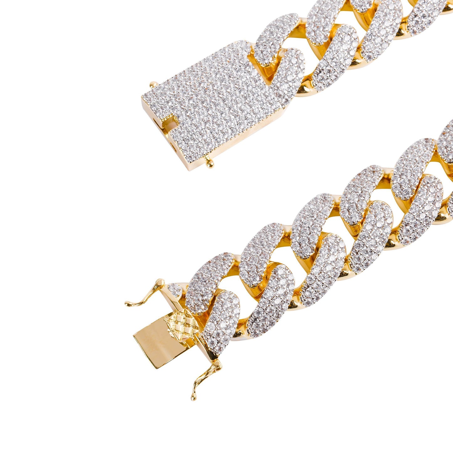 COLT 12MM Cuban Chain | 961752 - Luxurious Cubic Zirconia-Studded Jewelry