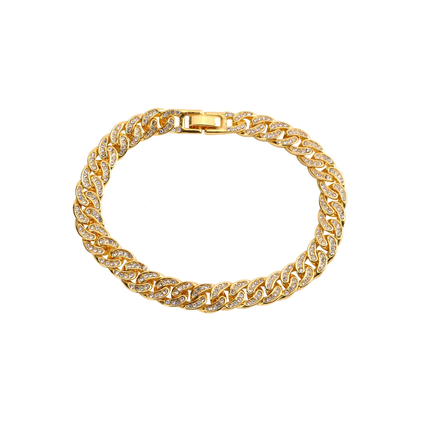 CREW BM 8 MM Cuban Bracelet | 970751 Bling Master Rhinestone Bracelet