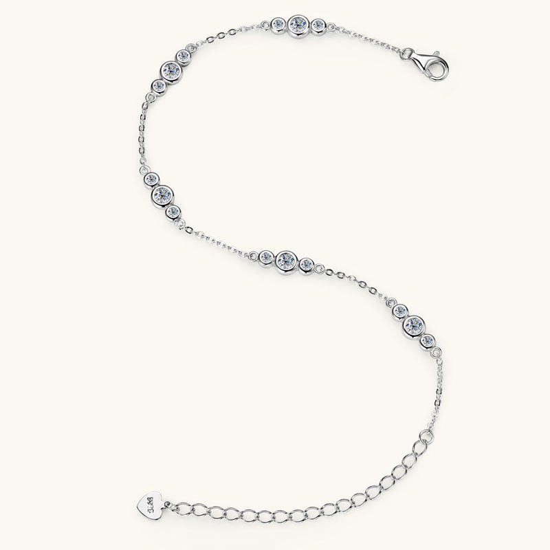 European And American Fashion Minimalist Moissanite Bracelet Niche