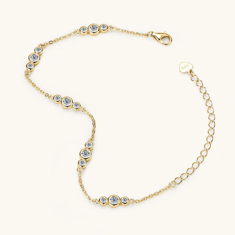 European And American Fashion Minimalist Moissanite Bracelet Niche