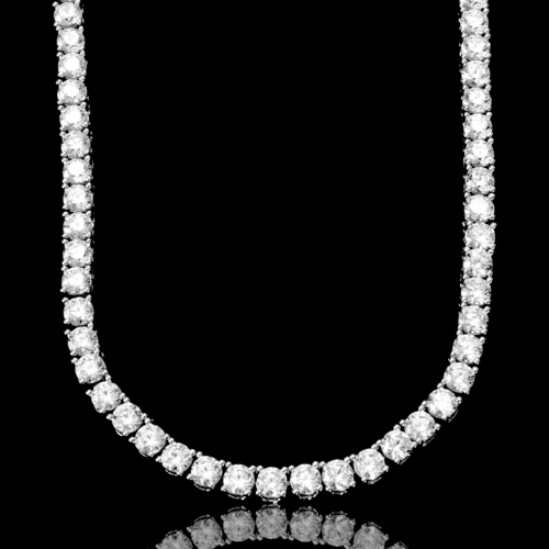 ROCK 4 MM One Row Tennis Chain | 960011 Bling Master Brass Metal Chain