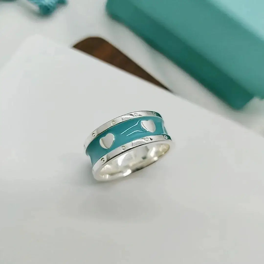 Luxury 925 Sterling Silver Heart-Shaped Ring for Women