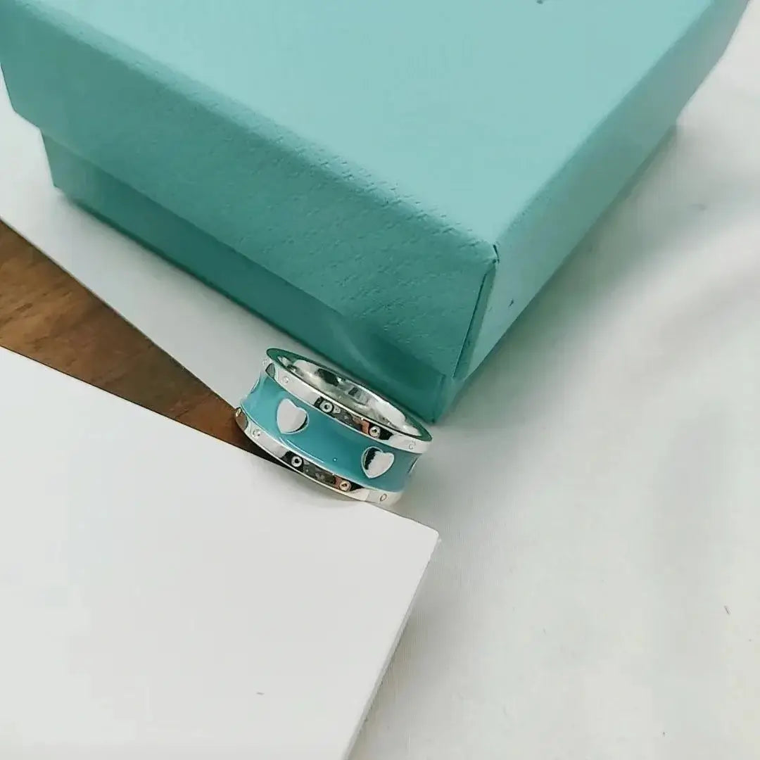 Luxury 925 Sterling Silver Heart-Shaped Ring for Women