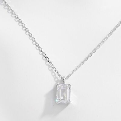 925 Sterling Silver Zircon Pendant Necklace Zircon Pendant Jewelry