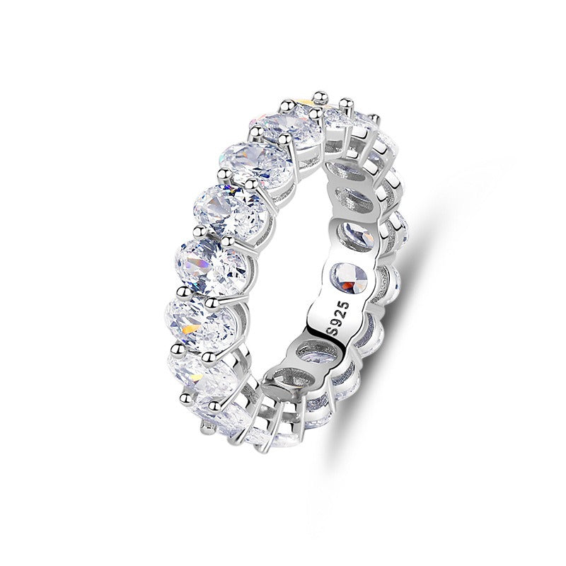 S925 silver diamond design beautiful dazzling ring
