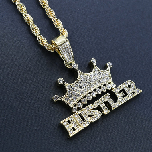 Hustler Hand Chain & Charm - D912932 | Crystal Stone Studded Pendant
