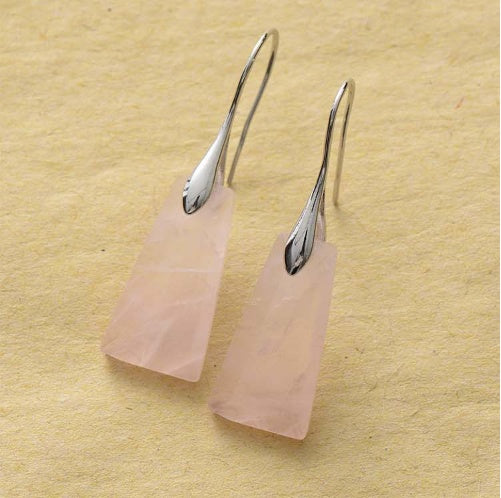 Bohemian Geometric Pendant Earrings Natural Stone Ornament Jewelry