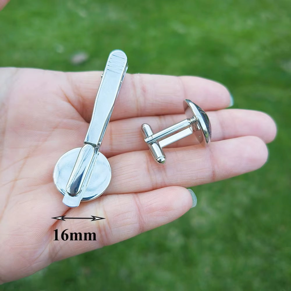 2024 New Masonic Cufflinks for Men Exquisite Freemason Eye of God Symbol Glass Gem Cuff Links Business Shirt Buttons Tie Clip