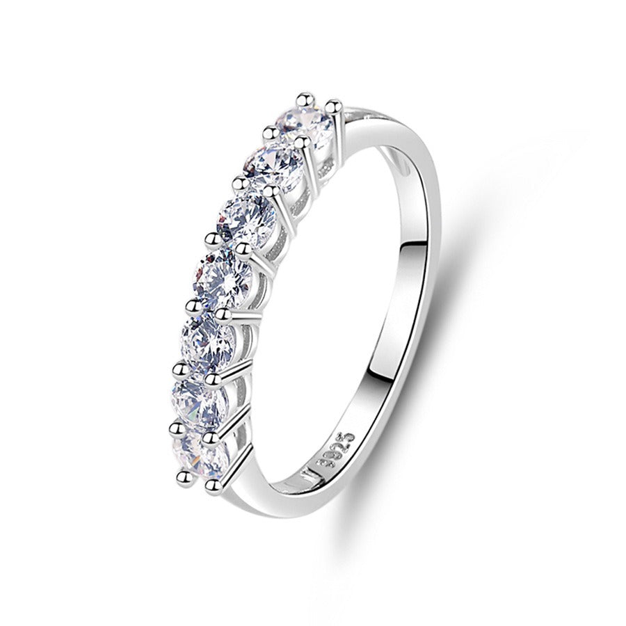 S925 silver diamond design beautiful dazzling ring