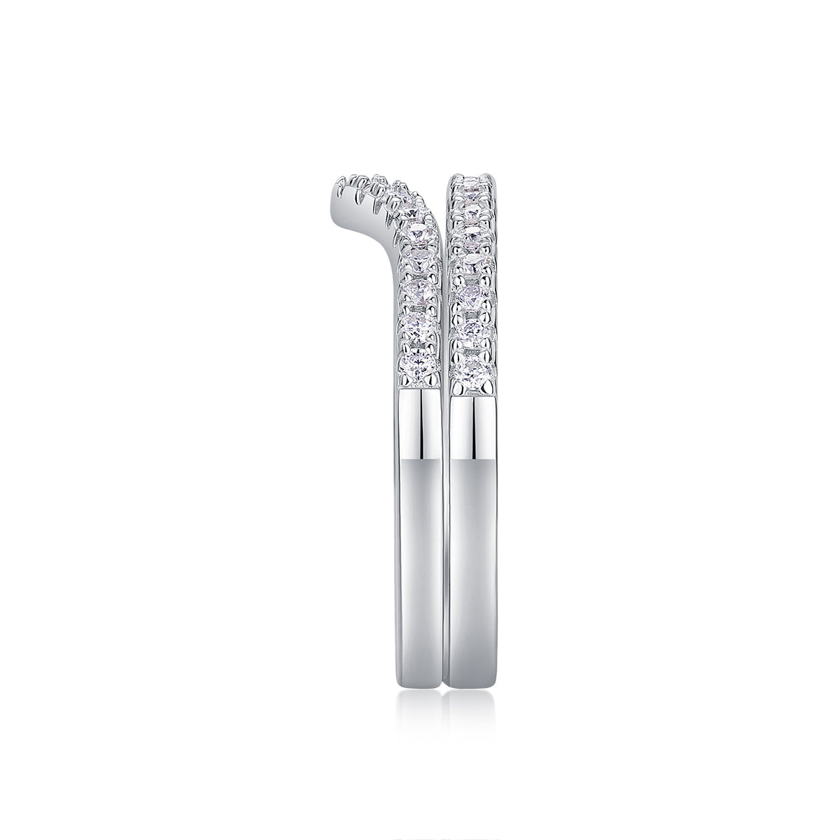 Crown Diamond Ring Luxury And Stylish Moissanite Silver Ring
