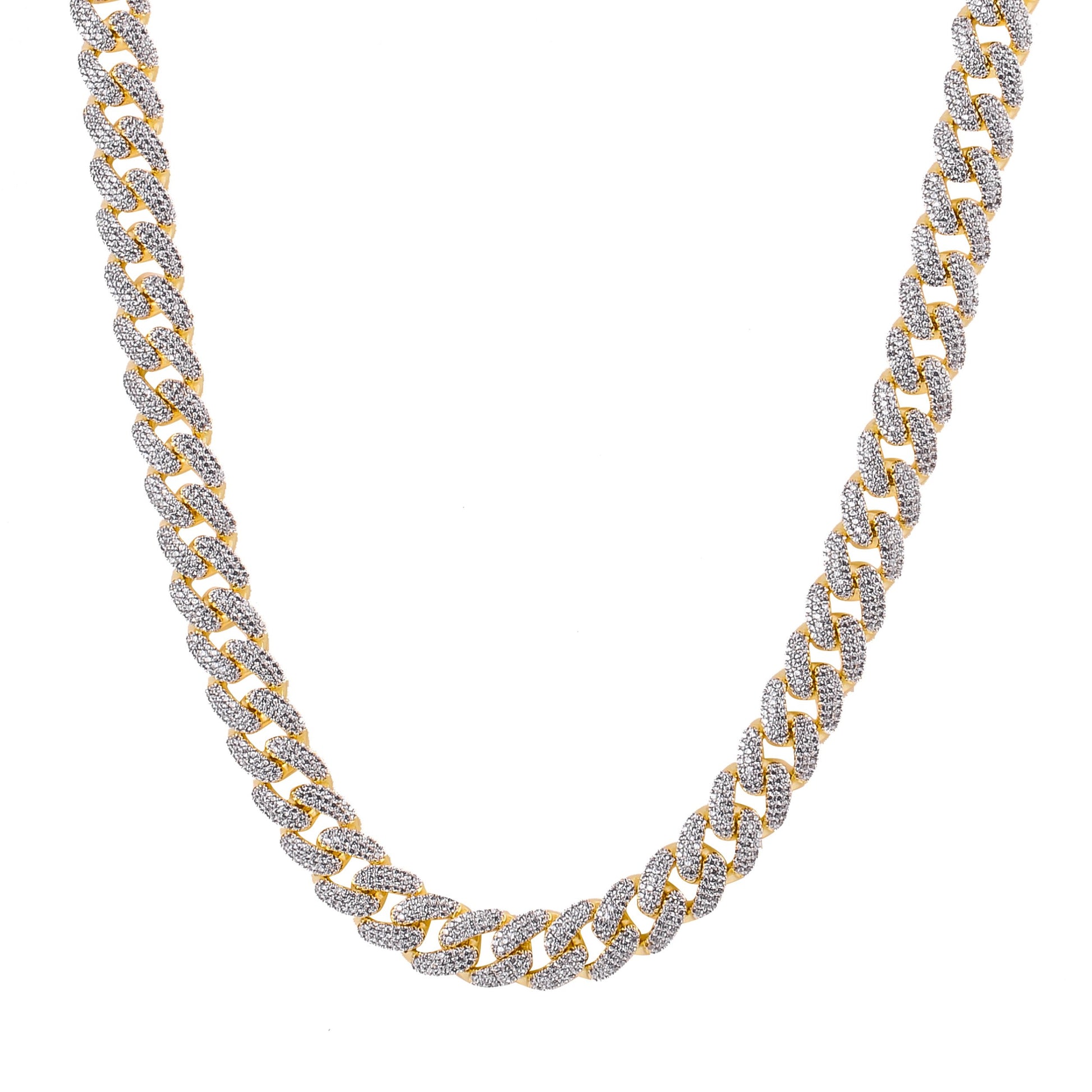 COLT 12MM Cuban Chain | 961752 - Luxurious Cubic Zirconia-Studded Jewelry