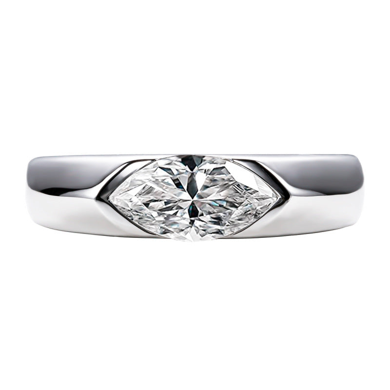 Horse Eye Fashion Personality Moissanite Ring