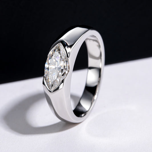 Horse Eye Fashion Personality Moissanite Ring