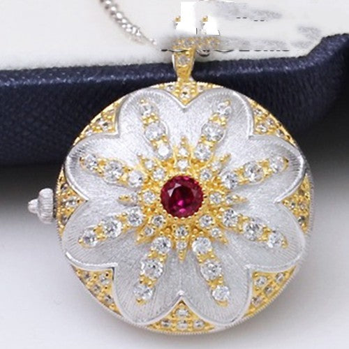 925 Silver Lace Photo Clip Necklace