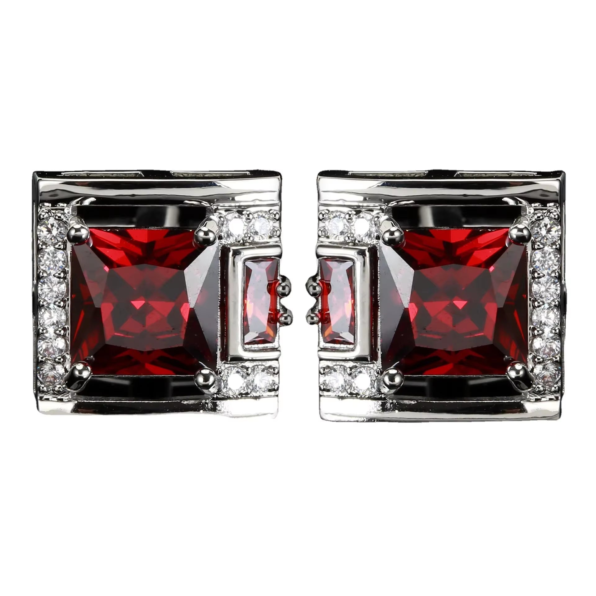Tough Square Zircon Stone Cufflinks for Man Luxury Shirt Suit Cufflinks Black Stone Cufflinks Gift Accesories for Man