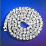 ROCK 4 MM One Row Tennis Chain | 960011 Bling Master Brass Metal Chain