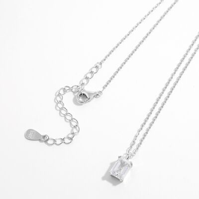 925 Sterling Silver Zircon Pendant Necklace Zircon Pendant Jewelry